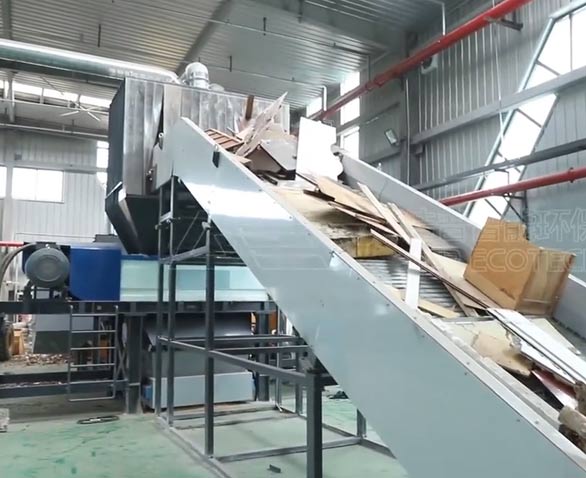 大件垃圾破碎拆解生產(chǎn)線項目現(xiàn)場視頻 大件垃圾破碎拆解生產(chǎn)線項目現(xiàn)場視頻